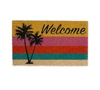 DII Outdoor Welcome mat, Coir polyvinyl chloride, Palm Tree, 17x29