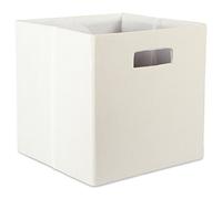DII Poly-Cube Storage Collection Hard Sided, Collapsible Solid, Large, Off White