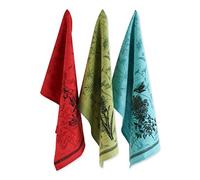 DII Print Kitchen Textiles, Dishtowels, 18x28, Botanical Flowers 3 Piece