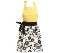 DII Protect Your Clothing While Entertaining, Cooking or Cleaning with This Trendy, Fashionable Kitchen Staple, Cotton, Black Daisy, One Size