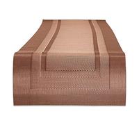 DII PVC Tabletop Collection Woven Indoor/Outdoor, Table Runner, 14x72, Cinnamon