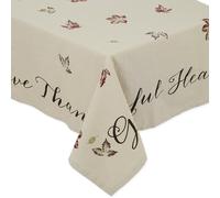 DII Rustic Autumn Leaves Kitchen Collection Thanksgiving & Autumn Table Decoration Tablecloth 60 x 84 Inches