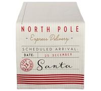 DII SANTAS WORKSHOP TABLE RUNNER 14x108, Cotton