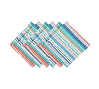 DII Beach House Décor, Seashore Stripe, 20" x 20" (Set of 6)