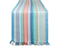DII for Dinner Parties, Weddings, Special Occasions & Everyday Use, 100% Cotton Machine Washable, Seashore Stripe, Table Runner, 13x72