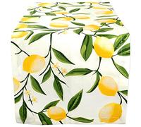 DII Spring Wedding & Everyday Use, Cotton, Lemon Bliss, Table Runner, 14x72