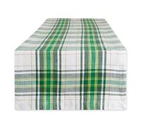 DII St. Patrick's Day Collection Tabletop, Table Runner, 14x72, St. Paddy Plaid