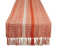 DII Table Runner Collection, Cotton, Vintage Red, 15x72 (15x77, Fringe Included)
