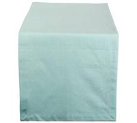 DII Tabletop Collection, Cotton, Aqua, 14x108 Table Runner