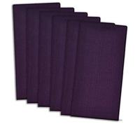 DII Tabletop Collection, Cotton, Eggplant, 20" x 20" (Set of 6)