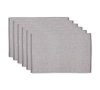 DII Tabletop, Cotton, Gray, Placemat Set