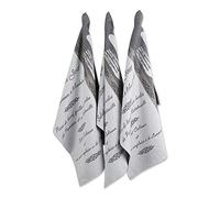 DII Tabletop Kitchen Collection, Cotton, French Menu, Dish Towel Set