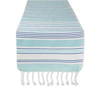 DII Tidal Stripe, Cotton, Beach Blues, Table Runner, 14x72
