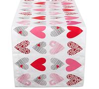 DII Valentine's Day Table Top Collection, Table Runner, 14x72, Hearts Collage