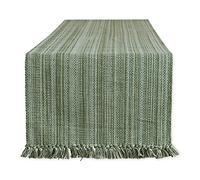 DII Variegated Tabletop Collection, Table Runner, 13x108, Artichoke Green