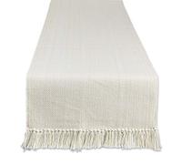 DII Variegated Tabletop Collection, Table Runner3x108, Off-White