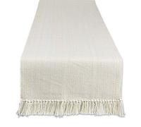 DII Variegated Tabletop Collection, Table Runner3x72, Off-White