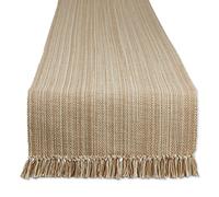 DII Variegated Tabletop Collection, Table Runner3x72, Taupe