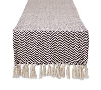 DII Woven Basic Tabletop Collection, Chevron Table Runner, 15x72, Eggplant
