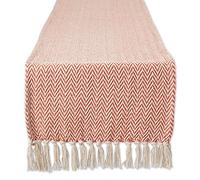 DII Woven Basic Tabletop Collection, Chevron Table Runner, 15x72, Spice
