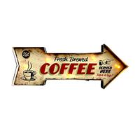 DiiliHiiri Luminous LED Sign Retro Sign for Garage Cafeteria Restaurant Kitchen Vintage Metal Sign Accessories for 50's Home Decoration Office Decor Ideas