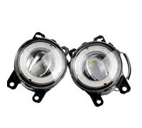 DIILSXS 2 X 30W H11 Car Front Angel Eye Fog Light Daytime Running Lamp For Mitsubishi Express 2020 2021 2022 2023 Anti Glare(White)