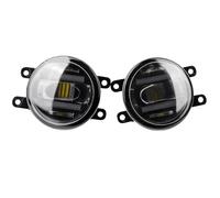 DIILSXS 2 X 36W Car Left + Right Fog Light Daytime Running Lamp H11 12V For Fortuner SW4 2 2015 2016 2017 2018 2019 Anti Glare(White and White)