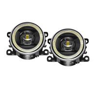 DIILSXS 2 X 40W Angel Eye Fog Light Assembly Truck Front Bumper Daytime Running Lamp 12V For Ridgeline 2017 2018 2019 Anti Glare(Red)
