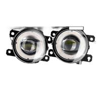DIILSXS 2 X Angel Eye Fog Light For Citroen C-Zero For Mitsuoka Like 2009-2018 30W 8000LM Car Front Daytime Running Lamp Anti Glare(White)
