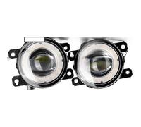 DIILSXS 2 X Angel Eye Fog Light For Citroen C-Zero For Mitsuoka Like 2009-2018 30W 8000LM Car Front Daytime Running Lamp Anti Glare(Yellow)