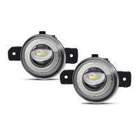 DIILSXS 2 X Car Fog Light Assembly For Nissan Micra March 4 K13 Hatchback 2010-2018 30W Angel Eye Daytime Running Lamp H11 Replace Part(Red)