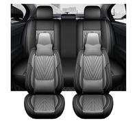 DIINJ Universal Car Seat Full Set Covers Pu For A4 For B9 For Avant For Fiesta For Ct6 For SUV 5 Seaters For Sedan Car Seats Protection Cover(Gray)