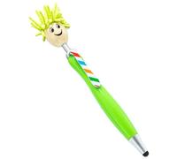 DIIOOMIEEU 10Pieces Multifunctional Ballpoint with Touching Screen Tip, Retractable Ballpoint Pen for Writing Drawing Noting, Green