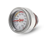 DIIOOMIEEU M20x1.5 Oil Temp Temperature Gauge Filler Caps for Motorcycle 0-200℃ Gauge Engine Valves Caps