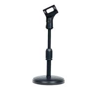 DIIOOMIEEU Sturdy Tabletop Mic Holder Stand Adjustable Microphone Rack with Extendable Height for Live Streaming and Conferences
