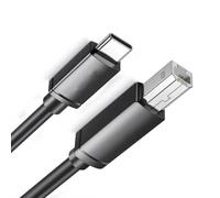 DIIOOMIEEU Type C to Usb2.0 Square Port Printing Cord 0.5Mm Wire Diameter Quick File Printing Line Easy Connection for Fax Machine, 100Cm