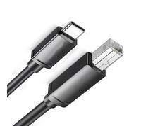 DIIOOMIEEU Type C to Usb2.0 Square Port Printing Cord 0.5Mm Wire Diameter Quick File Printing Line Easy Connection for Fax Machine, 200Cm