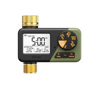 Diivoo Water Sprinkler Timer with Brass Inlet & Outlet, Irrigation Hose Timer with Weekly and Daily Frequency Irrigation, Rain Delay and Manual Watering for Lawns and Gardens