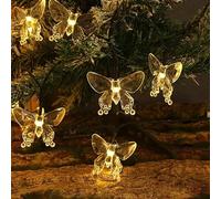 DiiWmme 1.5M/10LED Butterfly Fairy String Lights, Battery Operated Decorative Lights for Bedroom, Garden, Valentine's Day, Wedding, Party, Indoor and Outdoor (White)