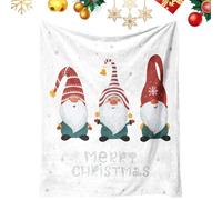 DiiWmme 100 * 150 Christmas Fleece Blanket Flannel Throw with Santa Pattern Soft Sherpa Fleece for Kids Bed Sofa Couch Travel