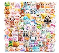 DiiWmme 100 Pcs Gothic Stickers Set, Goth Stickers for Adults, with Witchy Aesthetic Designs, Waterproof Journaling Stickers for Scrapbooking, Planner, Laptop, Phone Case Decoration (Cute Animals B)