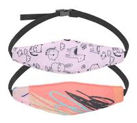 DiiWmme 2 Packs Car Seat Sleep Head Support Strap Breathable Adjustable Baby Kids Safety Head Support Hugger Car Seat Head Support for Baby Sleep