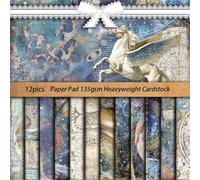 DiiWmme 24 Sheets Floral Scrapbook Paper，6x6 Inch Vintage Patterned Craft Paper for Scrapbooking, Decoupage, Card Making, DIY Journaling and Photo Albums (I)