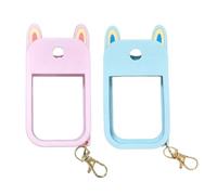 DiiWmme 2Pcs Silicone Protective Case with Keychain for Alcohol Spray and Hand Sanitiser Spray 30ml, Portable Hand Sanitizer Spray Case Holder with Keychain for Travel (B)