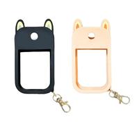 DiiWmme 2Pcs Silicone Protective Case with Keychain for Alcohol Spray and Hand Sanitiser Spray 30ml, Portable Hand Sanitizer Spray Case Holder with Keychain for Travel (C)