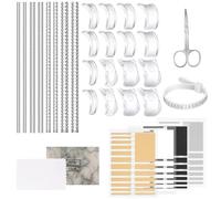 DiiWmme 31pcs Ring Size Adjuster for Loose Rings, Transparent Ring Tightener and Resizer, Comfortable Spiral Guard for Women Men, Best Gift for Wedding/Anniversary