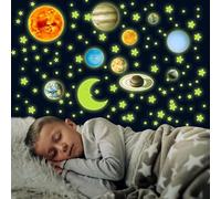 DiiWmme 525PCS Glow in The Dark Stars and Planets Wall Decals, Solar System Stickers for Ceiling, Nursery, Kids Bedroom Decor, Best Gift for Boys and Girls