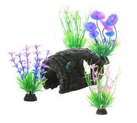 DiiWmme 5PCS Fish Tank Decorations, Coral Reef Aquarium Decor Ornaments, Resin Hideout for Betta Fish, Aquarium Decoration (Style C)