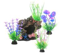 DiiWmme 5PCS Fish Tank Decorations, Coral Reef Aquarium Decor Ornaments, Resin Hideout for Betta Fish, Aquarium Decoration (Style B)