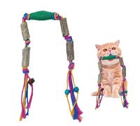 DiiWmme Catnip Toy Bite Rope,Interactive Cat Toy for Indoor Cats Kitten Natural Cat Chew Toy Kitten Teething Toys Cotton Rope Catnip Toys for Teeth Cleaning & Stress Release,55 CM (Green)
